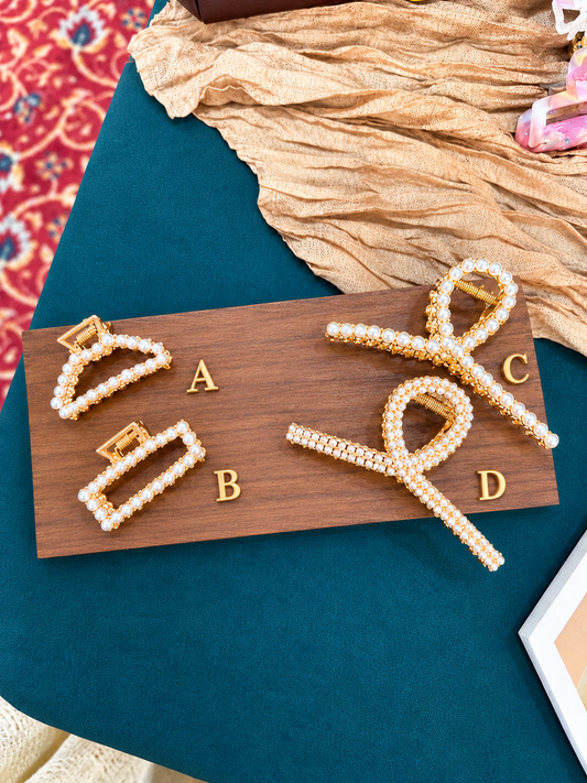 Pearly Hair Clips